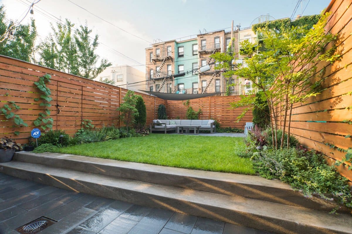 Carroll Gardens Backyard landscape design by Greenery NYC