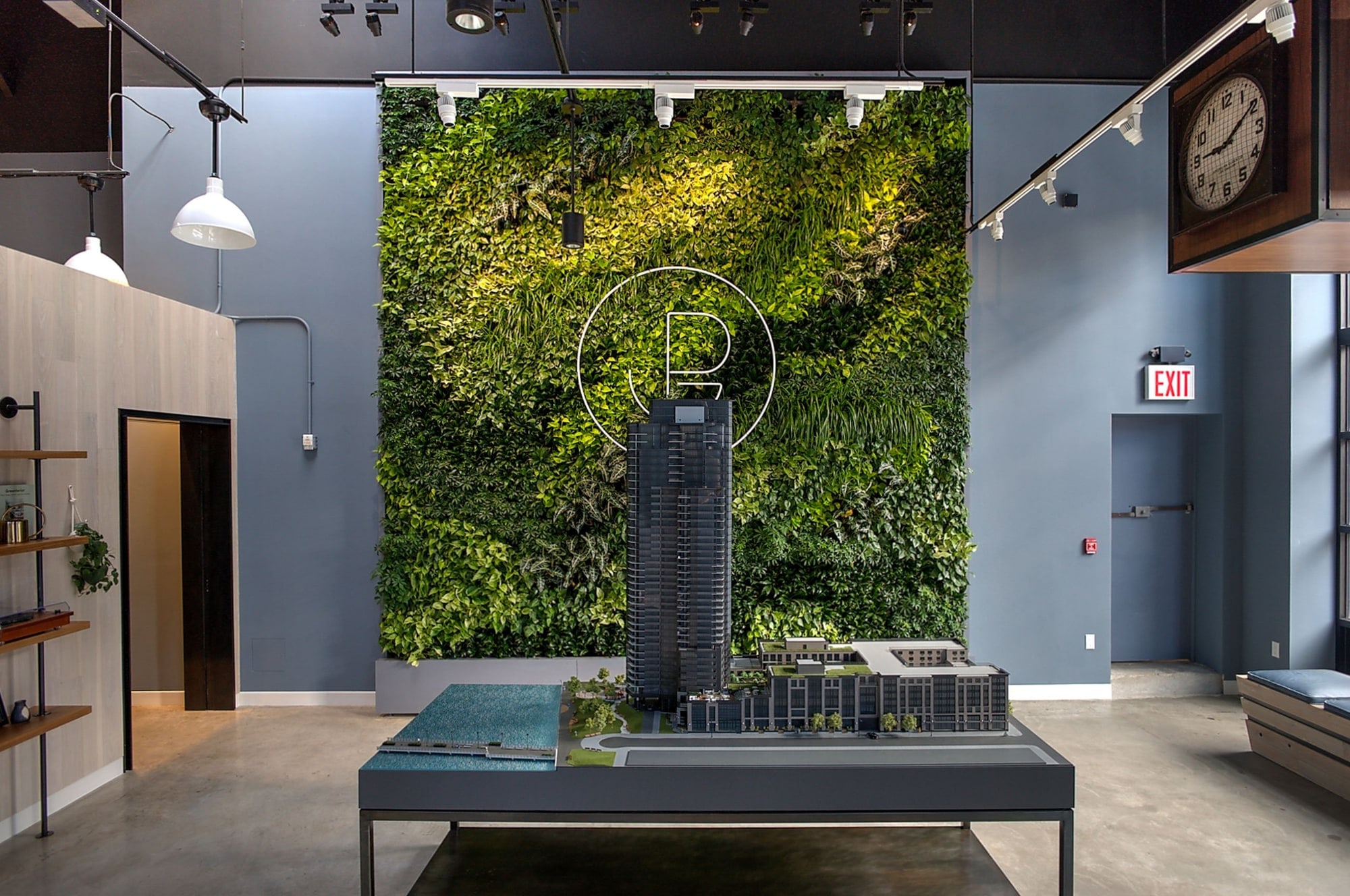 The Greenpoint Condominiums Sales Office — Greenery NYC project