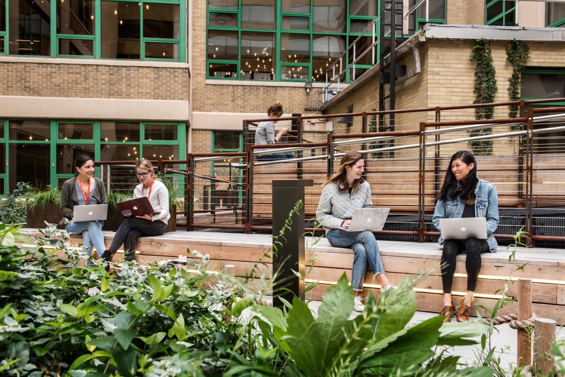 Etsy HQ Rooftop Terrace landscape design by Greenery NYC