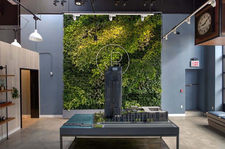 The Greenpoint Condominiums Sales Office Greenery NYC A Botanic